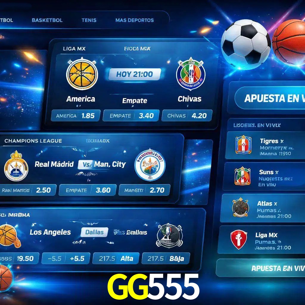 Mercados de apuestas deportivas GG555 para jugadores en México