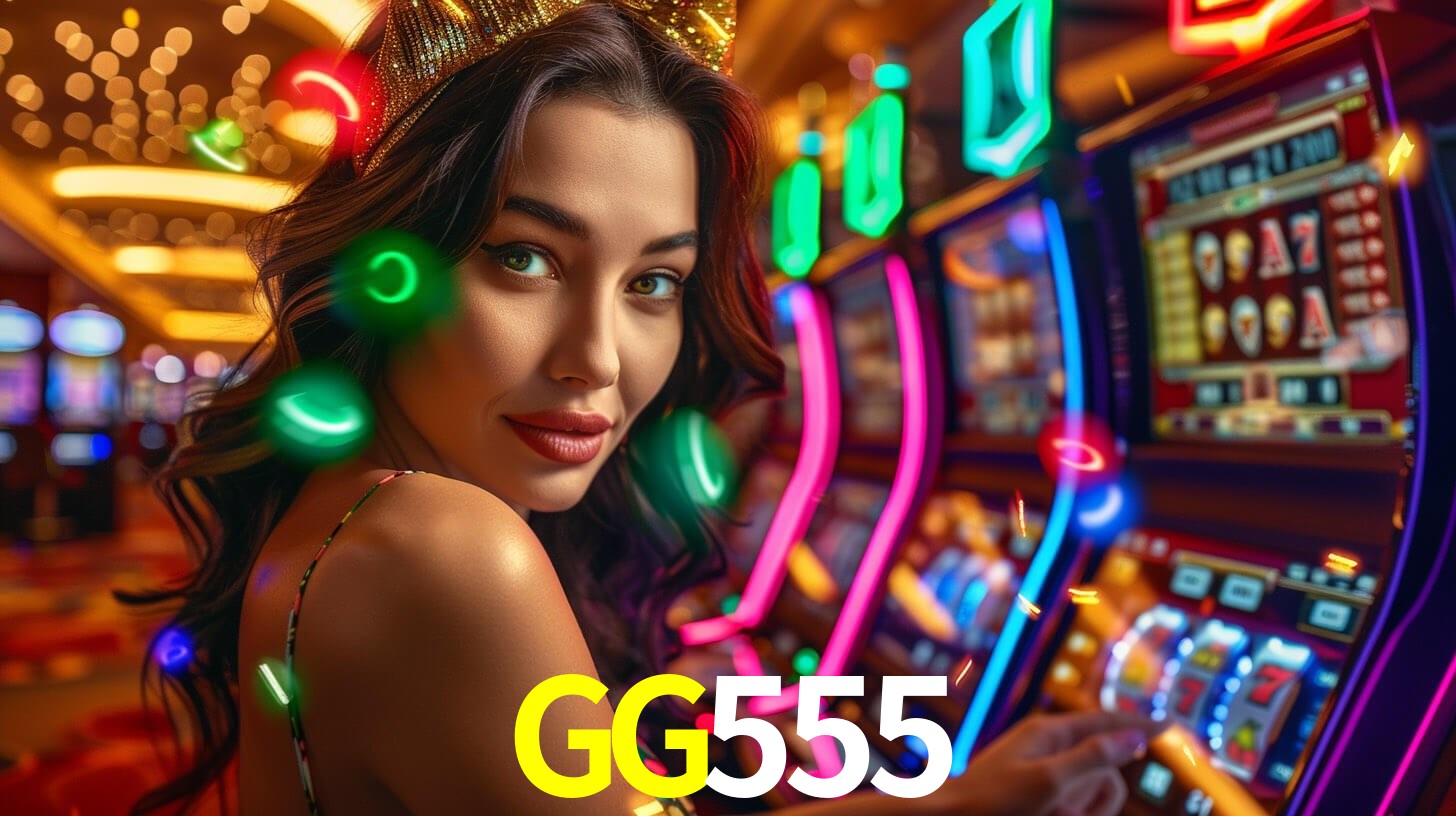 Interfaz de la app móvil GG555 en un smartphone moderno